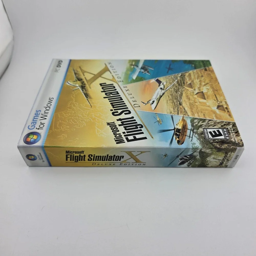 Microsoft Flight Simulator X Deluxe Edition PC DVD Windows Gold Good Nostalgia